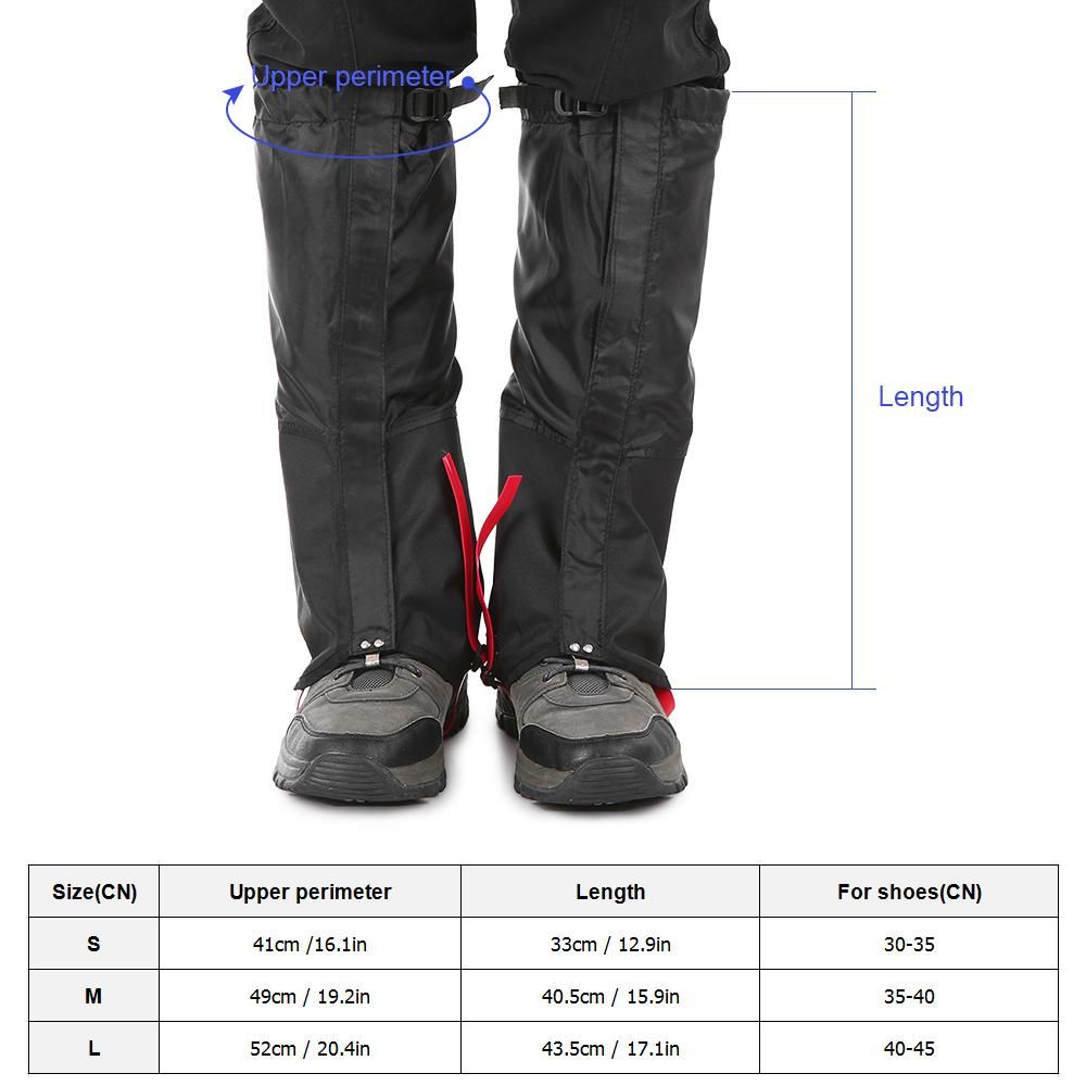Outdoor Mountain Snow Leg Gaiters Windproof Waterproof Shoes Cover Dust-proof Leg Gaiter