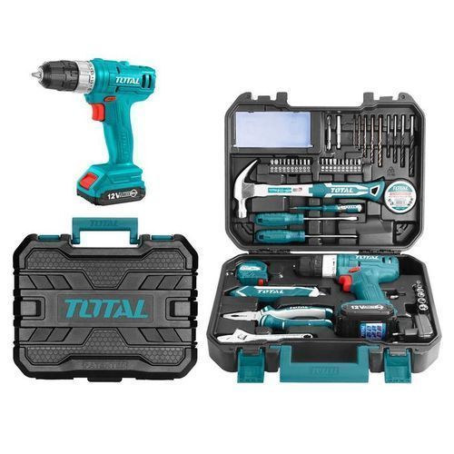 Tool Set With 12V Lithium-Ion Cordless Drill Tool Set