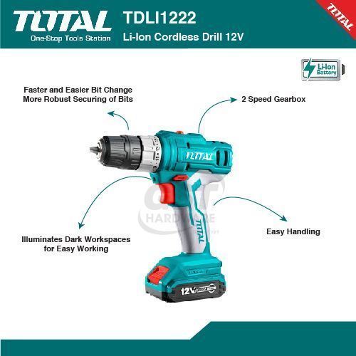 Tool Set With 12V Lithium-Ion Cordless Drill Tool Set