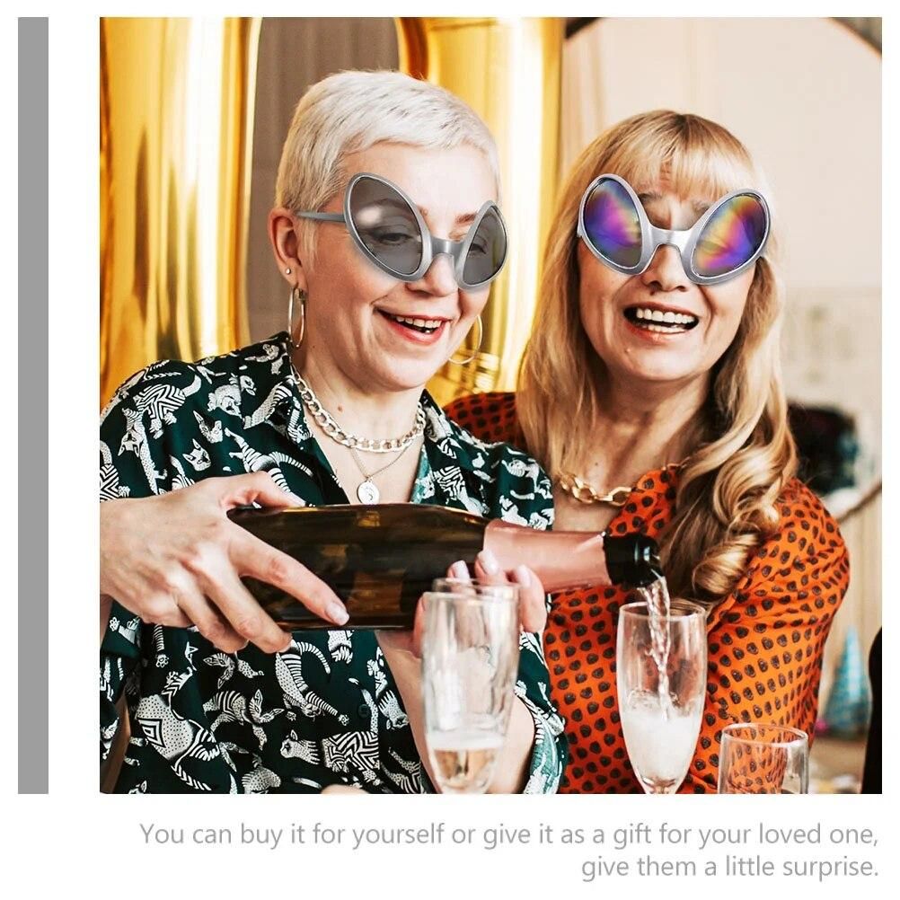 12 Pcs Women's Sunglasses Alien Funny Eyeglasses Decorative Mirror Eyewear Plastic Man Adults Costume