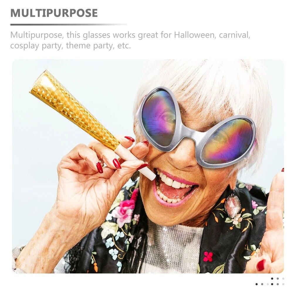 12 Pcs Women's Sunglasses Alien Funny Eyeglasses Decorative Mirror Eyewear Plastic Man Adults Costume