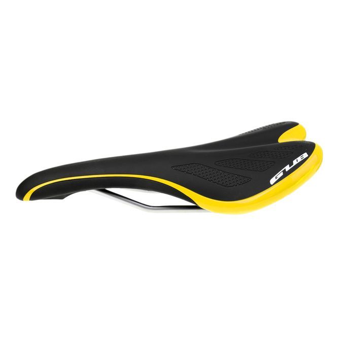 Unisex Bicycle Saddle Cycling MTB Road Bike Front Seat Black Yellow