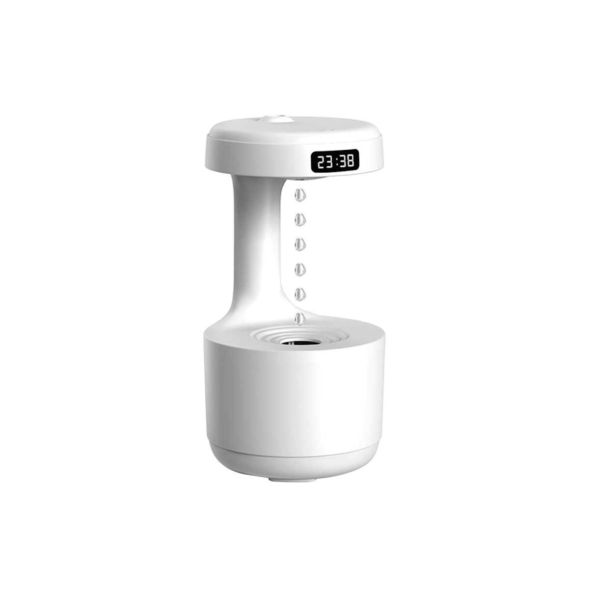 800ML  Home Anti-Gravity Water Droplets Ultrasonic Cool Mists Maker with LED Display for Bedroom Office