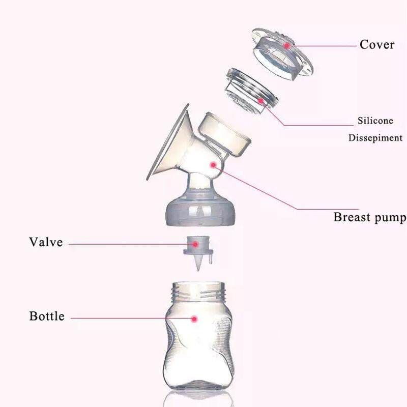 Mother Pumping Automatic Massage Postpartum Pump Non-manual Electric Pump Pink