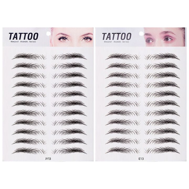 Waterproof Hair-like Authentic Eyebrow Tattoo Sticker Jy13