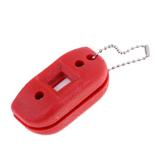 Ice Shoe  Skate Sharpening Oilstone Tool Portable Storage Red