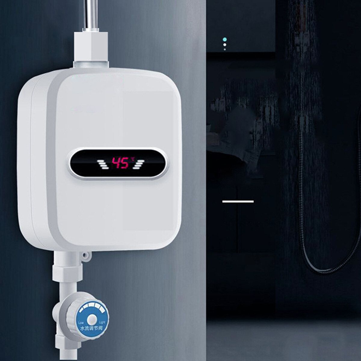 Hot Water Heater Tankless Propane Gas Home Instant Boiler Bathroom Shower