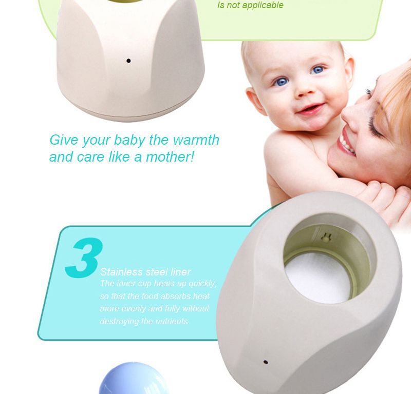 1 Set Milk Heater With Baby Bottle Household Baby Care