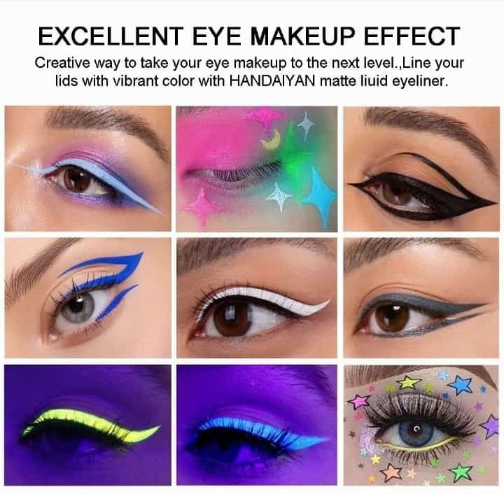 12 Colours Matte Liquid Eyeliner