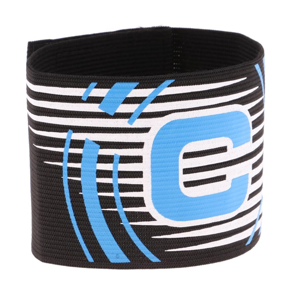 Adjustable Captain Armband Soccer Football Rugby Arm Bands For Black
