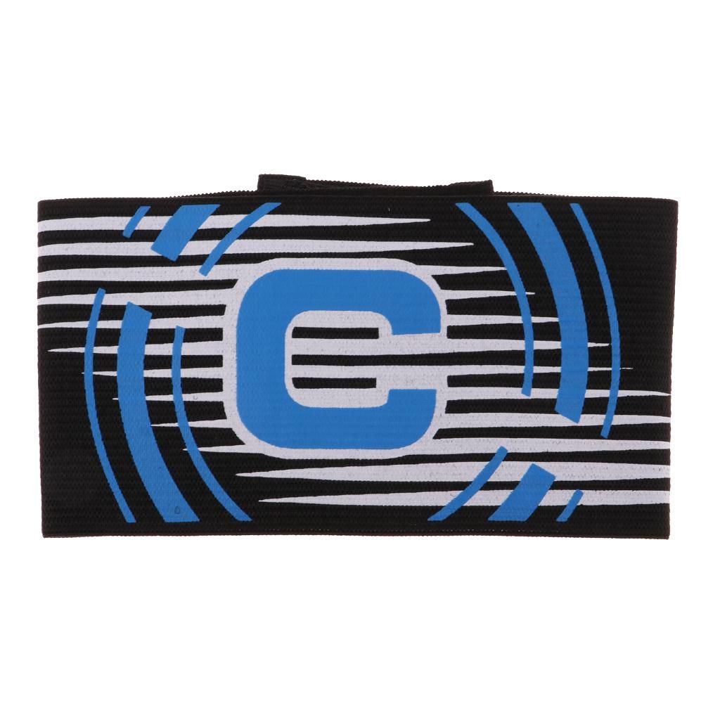Adjustable Captain Armband Soccer Football Rugby Arm Bands For Black