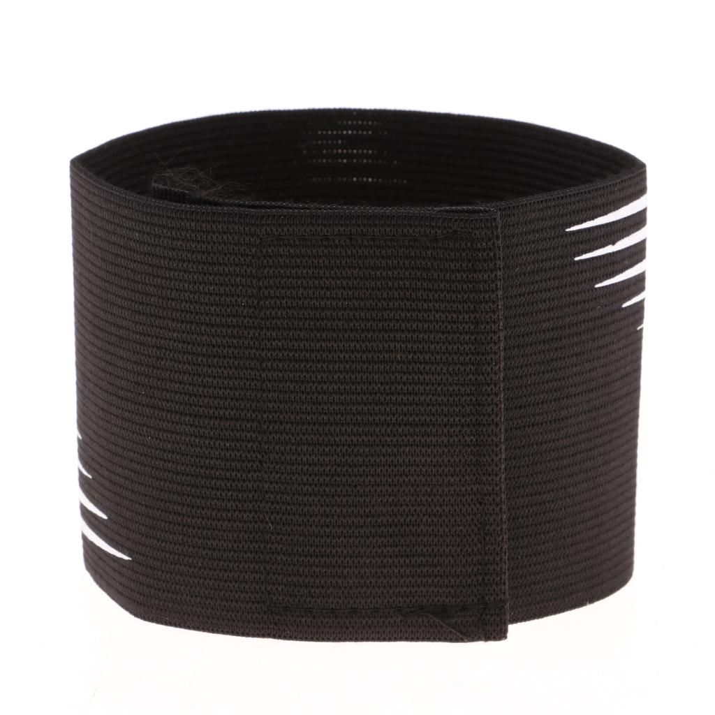 Adjustable Captain Armband Soccer Football Rugby Arm Bands For Black