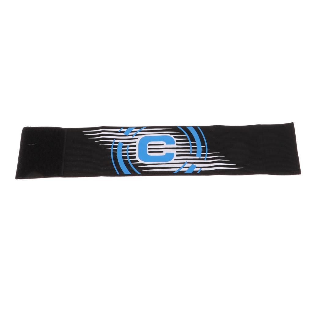 Adjustable Captain Armband Soccer Football Rugby Arm Bands For Black