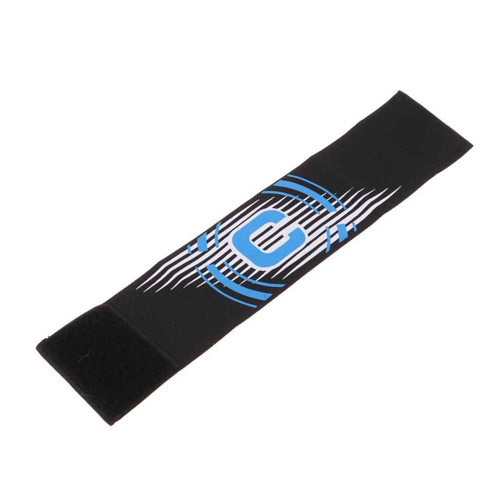 Adjustable Captain Armband Soccer Football Rugby Arm Bands For Black