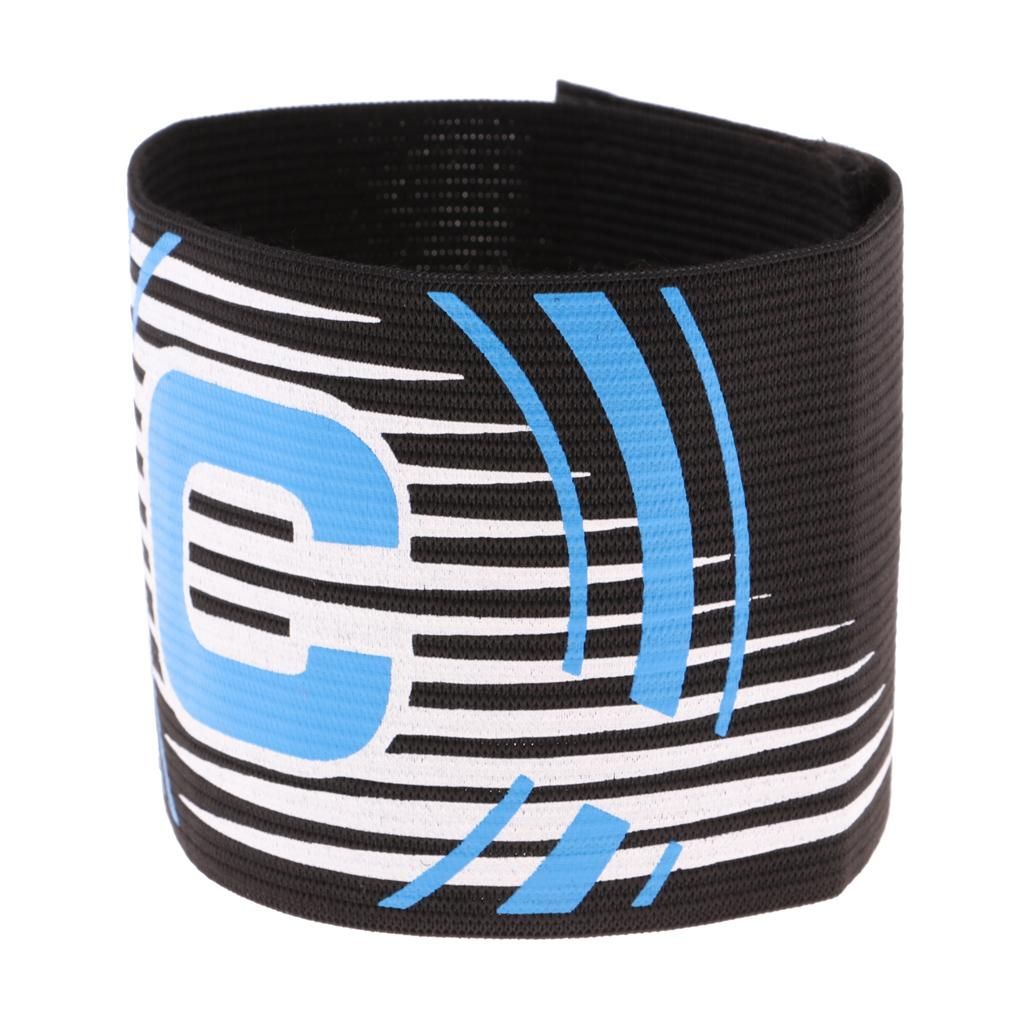 Adjustable Captain Armband Soccer Football Rugby Arm Bands For Black