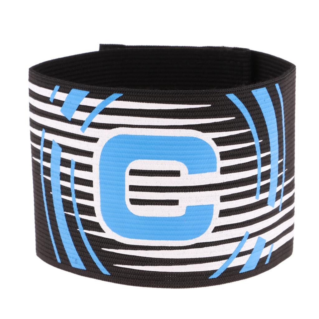 Adjustable Captain Armband Soccer Football Rugby Arm Bands For Black