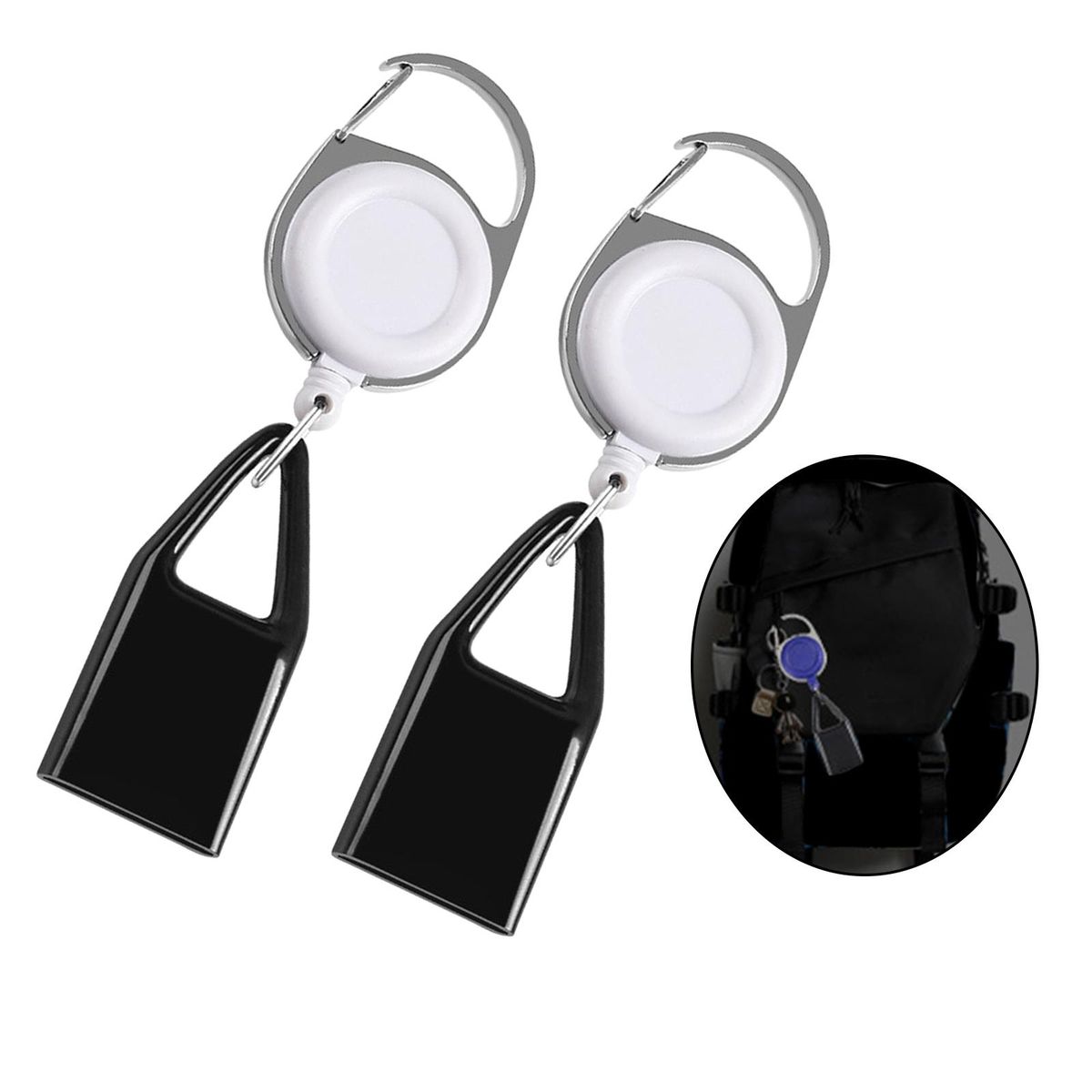 2x   Clip Retractable  Belt Kitchen Gadgets