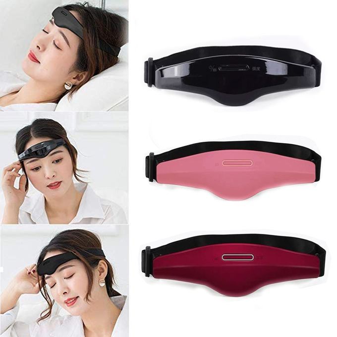 Electric Head Sleep Monitor Headache Relief Massager Red