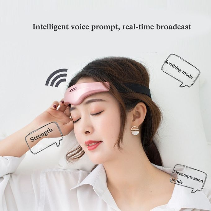 Electric Head Sleep Monitor Headache Relief Massager Red