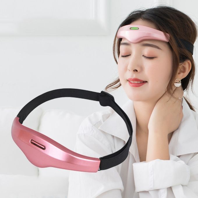 Electric Head Sleep Monitor Headache Relief Massager Red