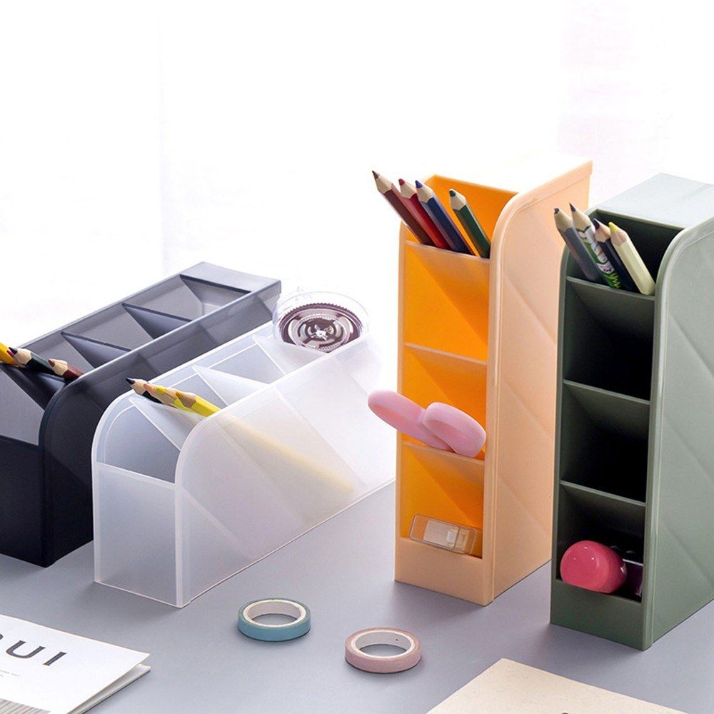 1pc Desk Organizer 4 Compartments Fashion Mutifunctional Pen