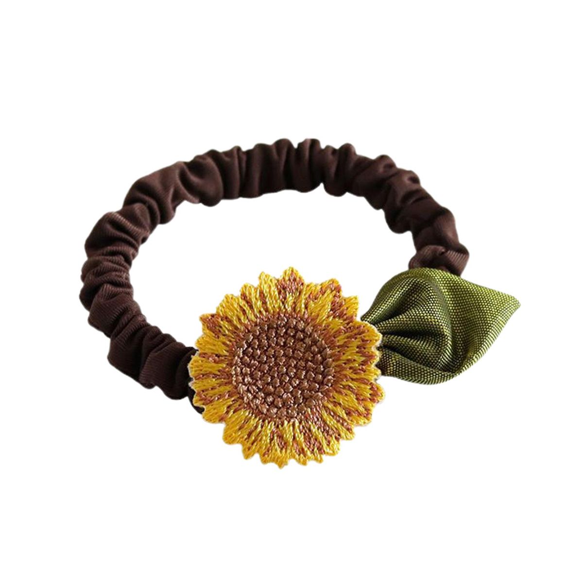 Ponytail Scrunchy Floral Pattern Hair Band