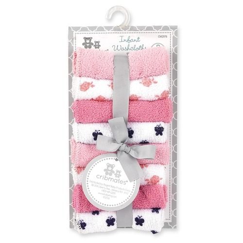 Infant Washcloths 8pieces - Pink