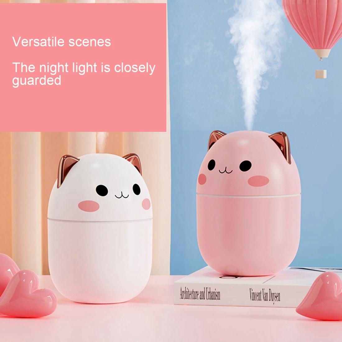200Ml Air  Cute Diffuser with Night Light Cold Mist for Bedroom Car Plants Purifier  Room C