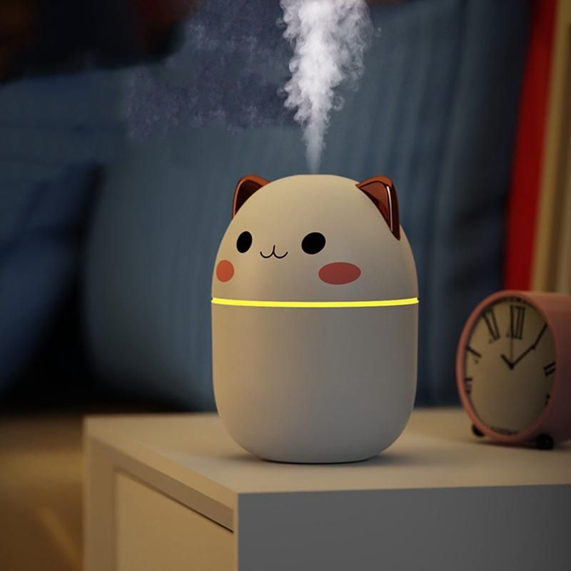 200Ml Air  Cute Diffuser with Night Light Cold Mist for Bedroom Car Plants Purifier  Room C