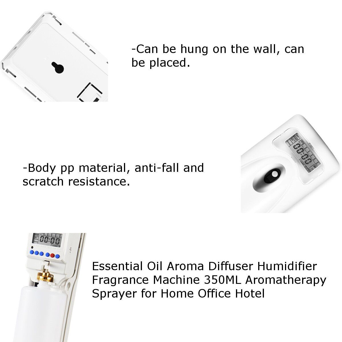 Essential Oil Aroma Diffuser Humidifier Fragrance Machine 350ML Sprayer For Home Office Hotel