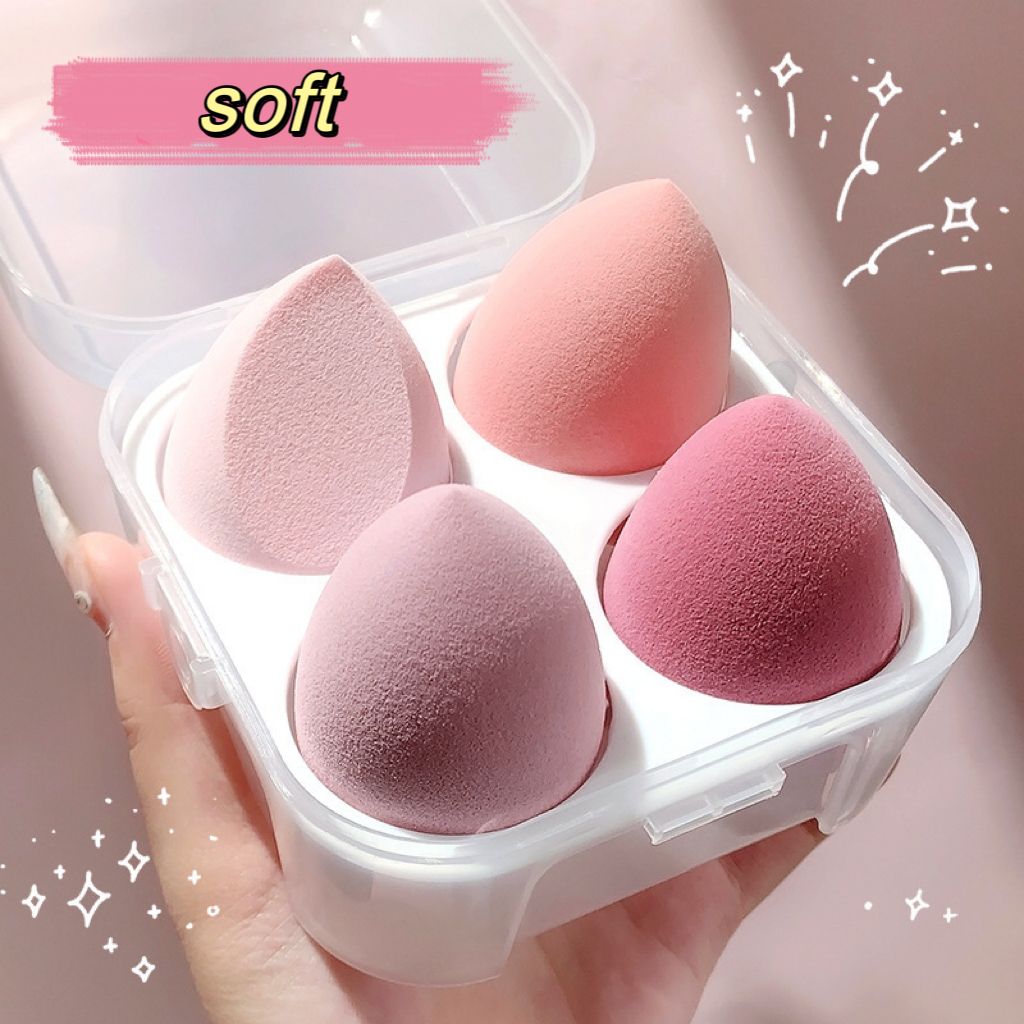 Makeup Sponges Beauty Blender Sponge Pink 4pcs /Set