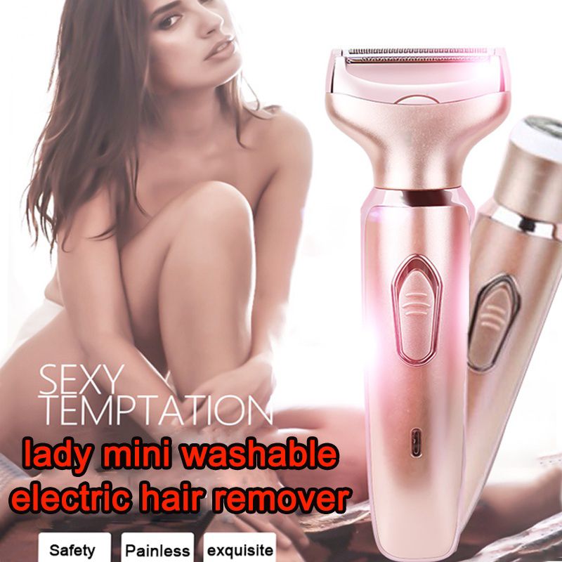 Chargable Electric Hair Shavers Body Leg Pubic For Women