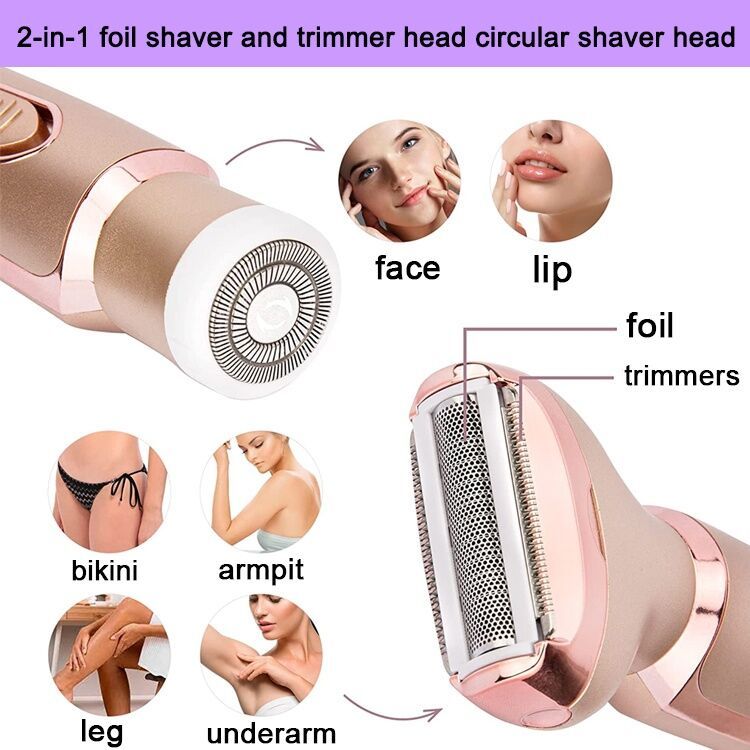 Chargable Electric Hair Shavers Body Leg Pubic For Women