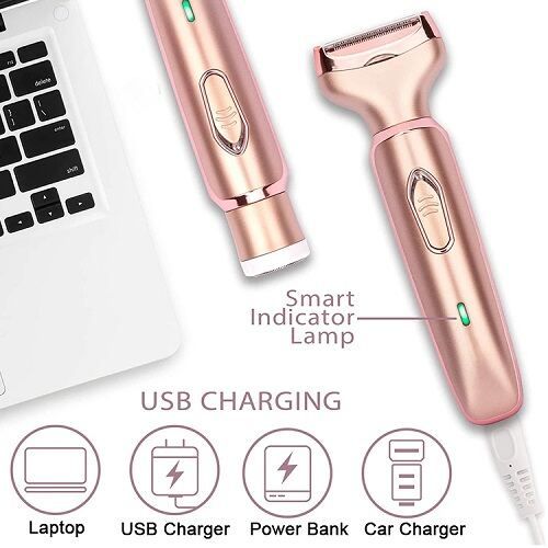 Chargable Electric Hair Shavers Body Leg Pubic For Women