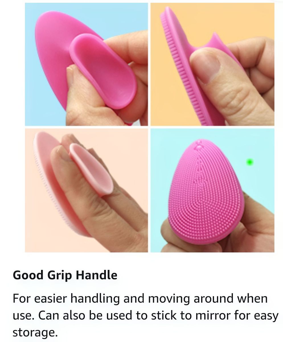 Silicone Face Scrubber/Brush (Soft Facial Exfoliating Cleansing Brush).