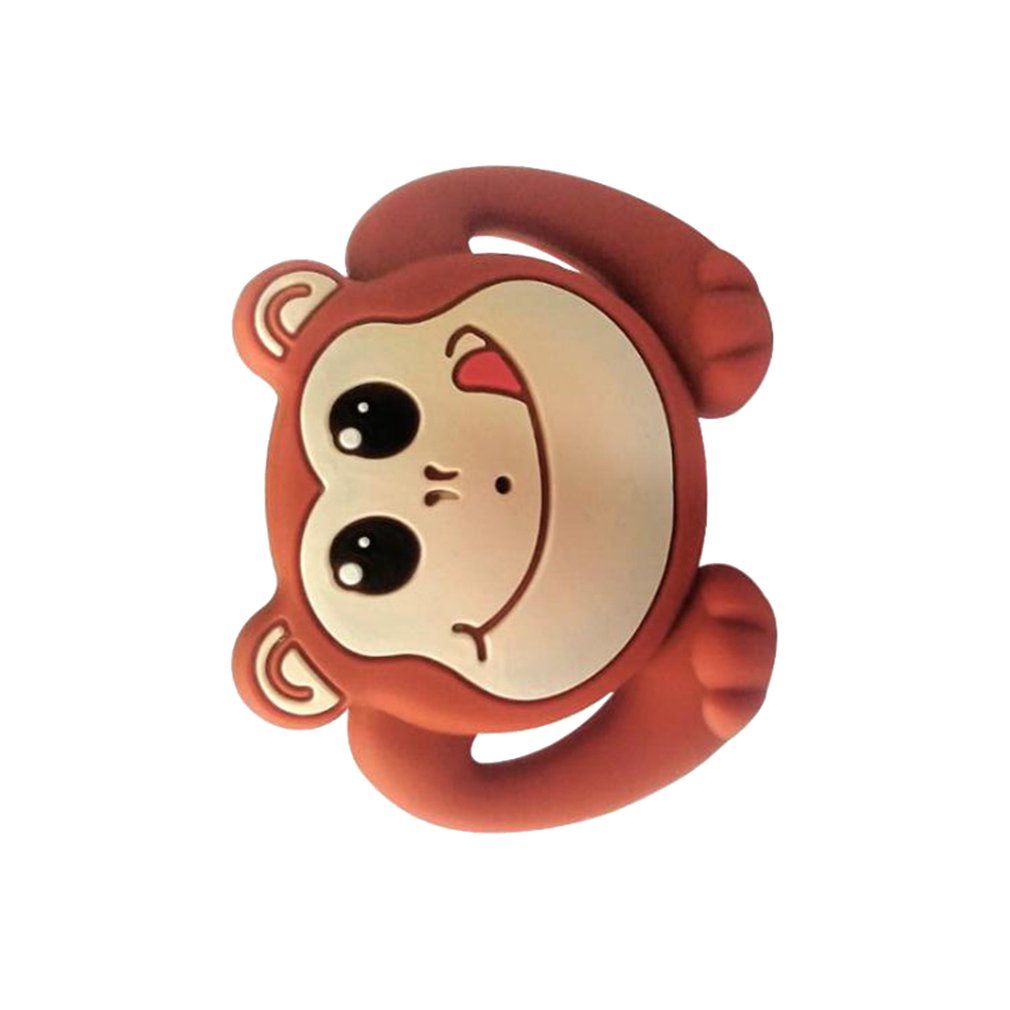 Baby Silicone Pacifier Funny Pacifier Rabbit Teeth Pacifier Beard Pacifier-brown-Naughty Monkey