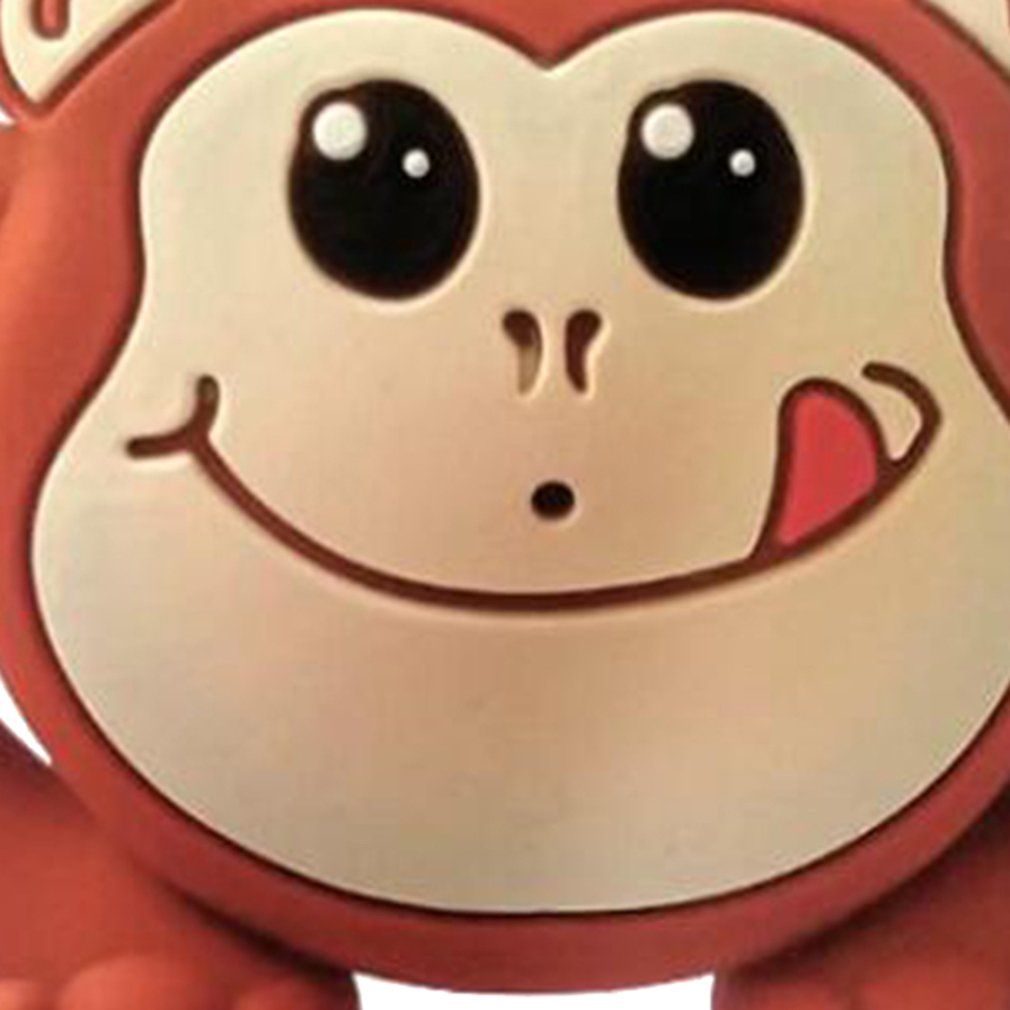 Baby Silicone Pacifier Funny Pacifier Rabbit Teeth Pacifier Beard Pacifier-brown-Naughty Monkey
