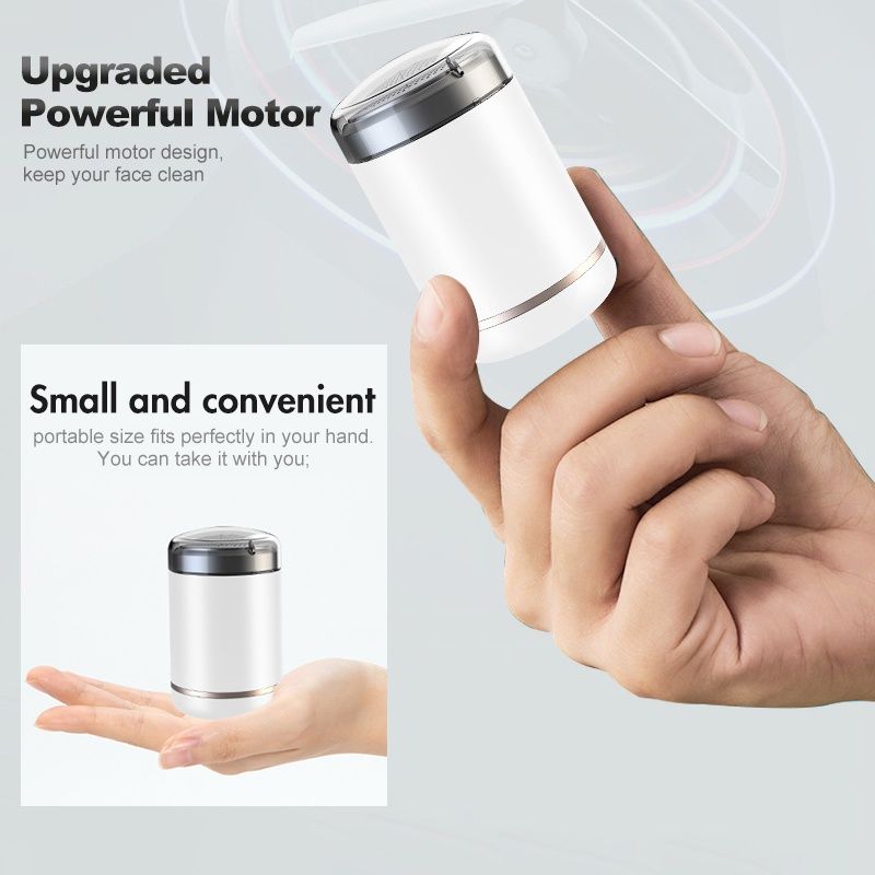 Men Mini Electric Shavers Wet Dry Use Waterproof USB Razors