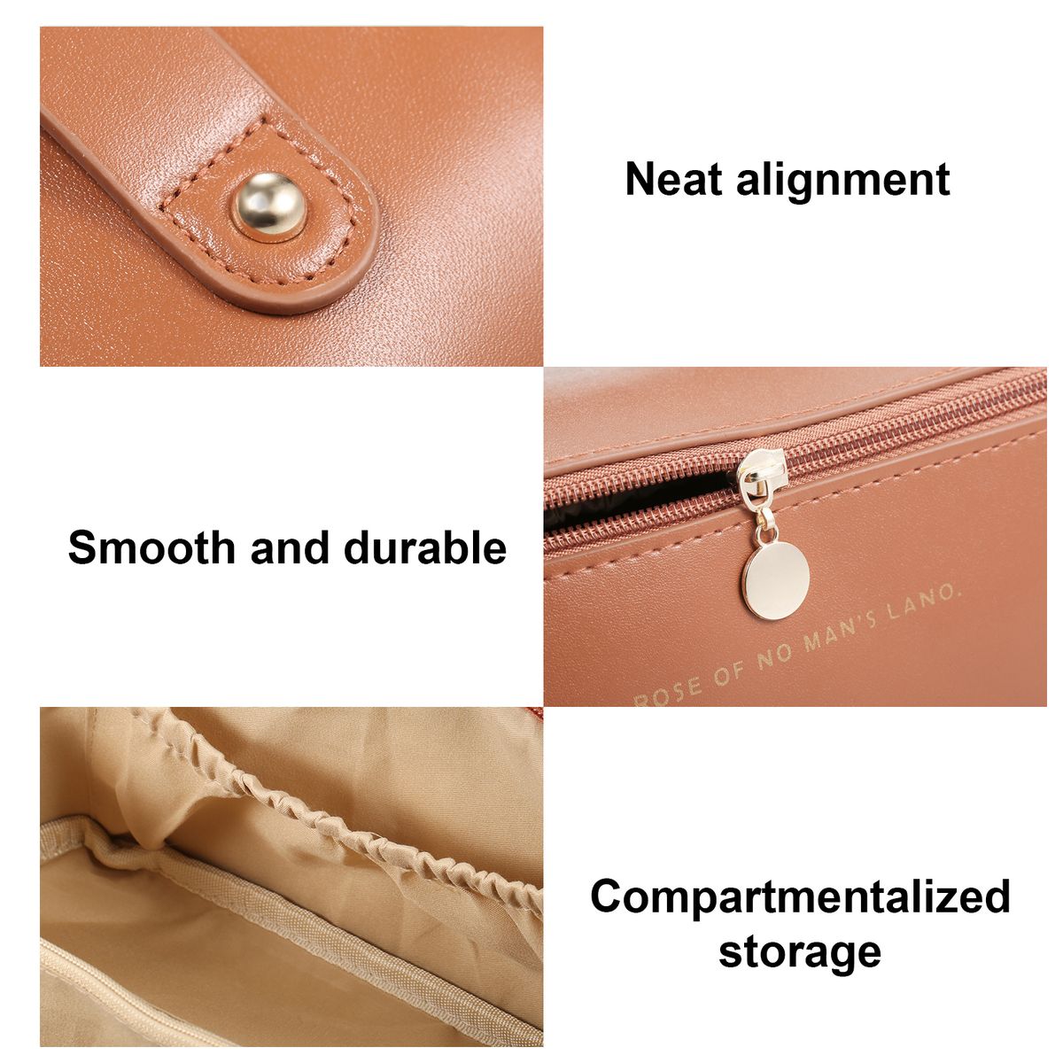 Portable Travel Makeup Organizer Cosmetic Bag Multi-Compart