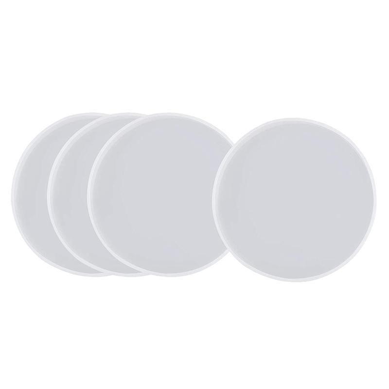 4PCS Round Resin Coaster Mold for Resin CastingEpoxy Molds for Casting with ResinConcreteCement and Polymer Clay