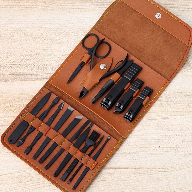 16pcs/set Ear Pick Grooming Nail Clipper Cutter Trimmer Kit Feet Hand Tools