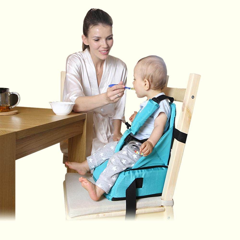 Children Portable Booster Seats Baby Feeding High Chair Stool Infant Feeding Pink/ Blue/ Gray Pink