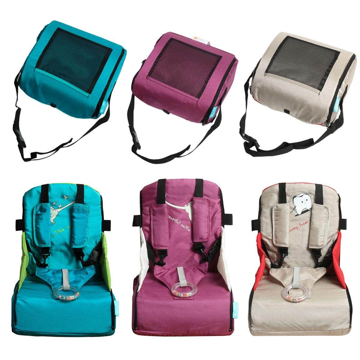 Children Portable Booster Seats Baby Feeding High Chair Stool Infant Feeding Pink/ Blue/ Gray Pink