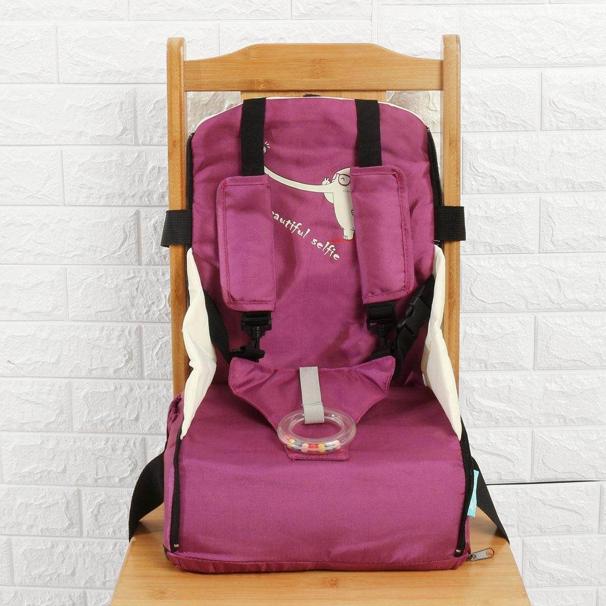 Children Portable Booster Seats Baby Feeding High Chair Stool Infant Feeding Pink/ Blue/ Gray Pink