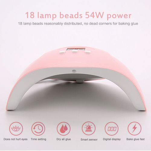 18 Led Lights Nail Dryer Uv Lamp Curing Nail Polish Gel Ice