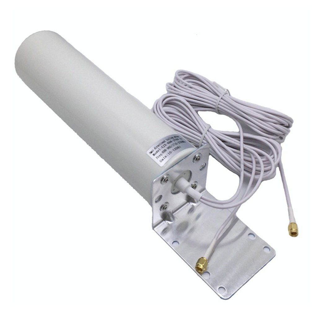3G 4G Barrel Antenna Outdoor Antenna Dual Interface SMA TS9 CRC9 Router Network Card External Antenna-White