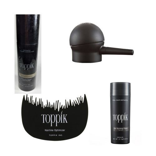 27.5g Black Hair Fiber +black Hold Spray, Applicator & Optimizer