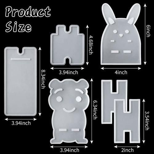 3 Pcs Cellphone Stand Resin Moulds,Phone Holder