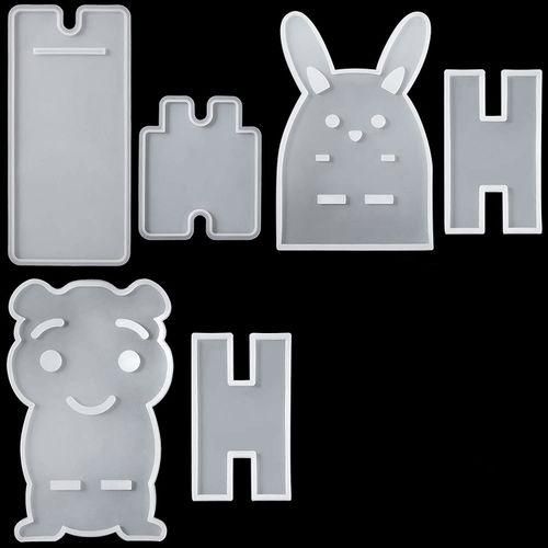 3 Pcs Cellphone Stand Resin Moulds,Phone Holder