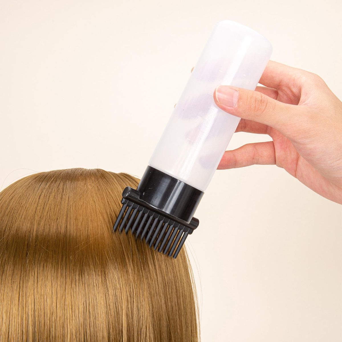 2Pcs  Bottles Hair Oil Applicators For Salon Black